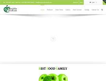 Tablet Screenshot of benjaminfinefoods.com